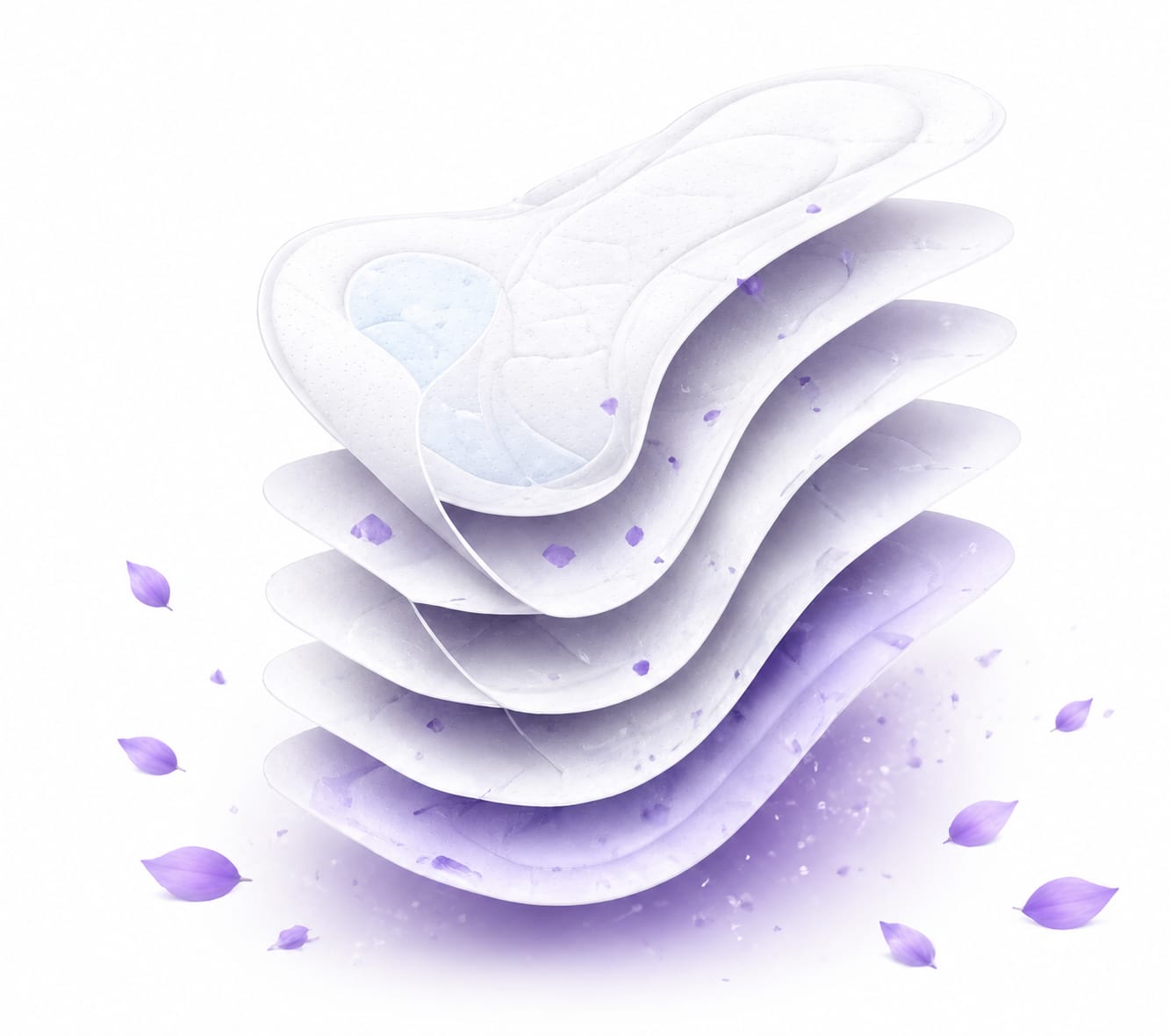 Seven-layer pad technology illustration